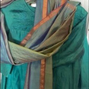 Silk FabIndia salwar kameez and complementary dupatta-medium